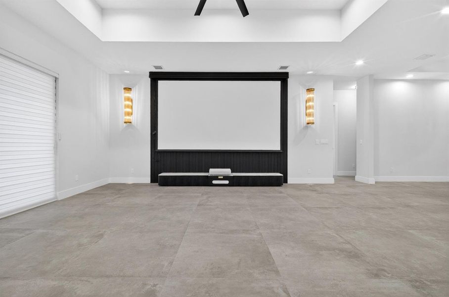 14 - Media Wall Projector Screen 14 - Media Wall Projector Screen