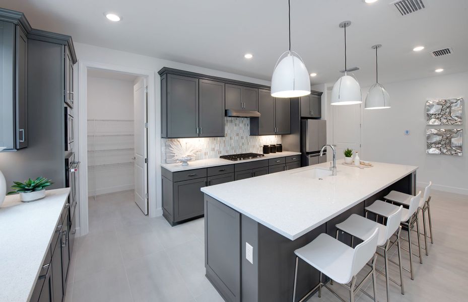 Kitchen and spacious pantry