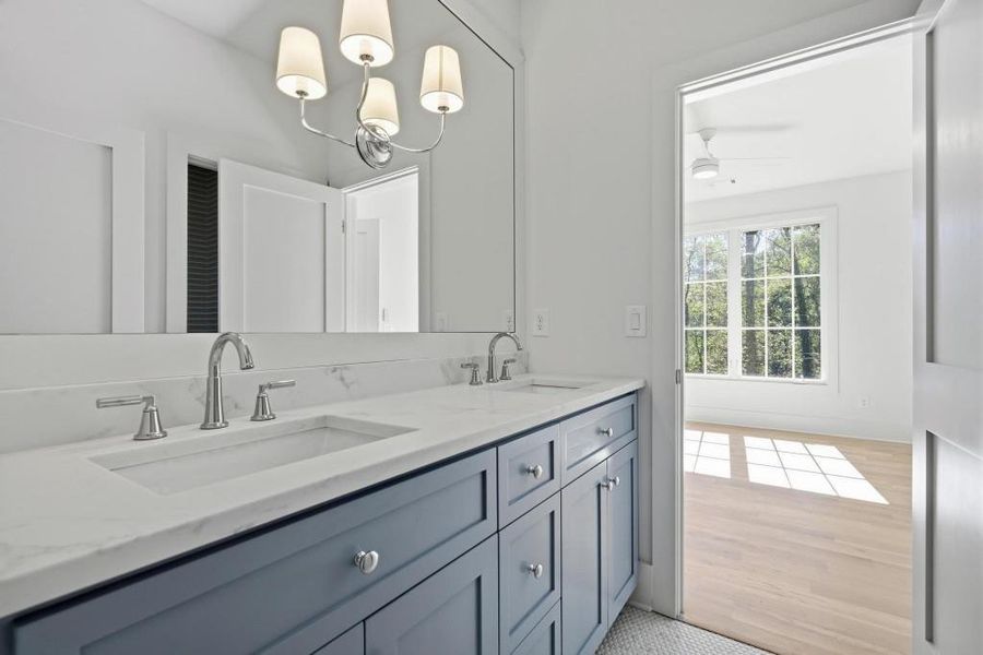 Furnished interior view inside a new home in , Atlanta (Image 16). Furnished interior view inside a new home in , Atlanta (Image 16).