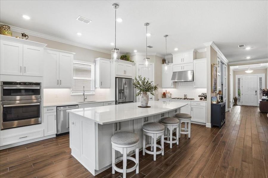 Furnished interior view inside a new home in Esplanade at Artisan Lakes, Palmetto (Image 38).