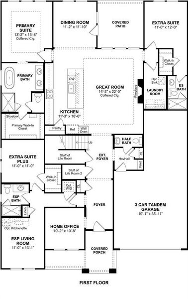 2D floor plan layout of this home in Sterling Greene, Arlington, TX (Image 4). 2D floor plan layout of this home in Sterling Greene, Arlington, TX (Image 4).
