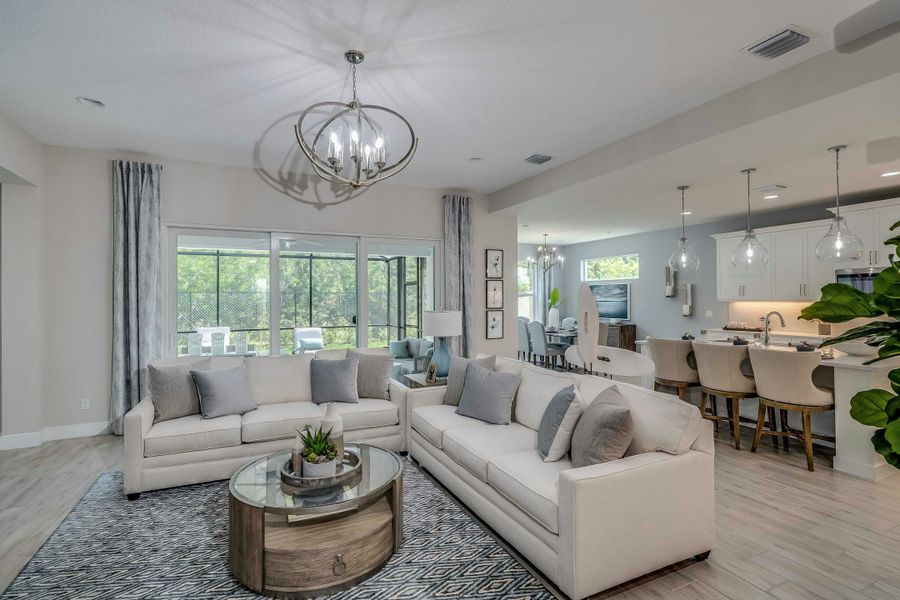 Representative furnished interior of a home built from the Allura by GHO Homes in High Pointe, Vero Beach (Image 14).