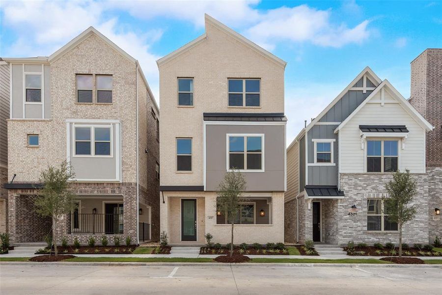 Front exterior of a new home in City Point, North Richland Hills, TX, highlighting curb appeal (Image 19).