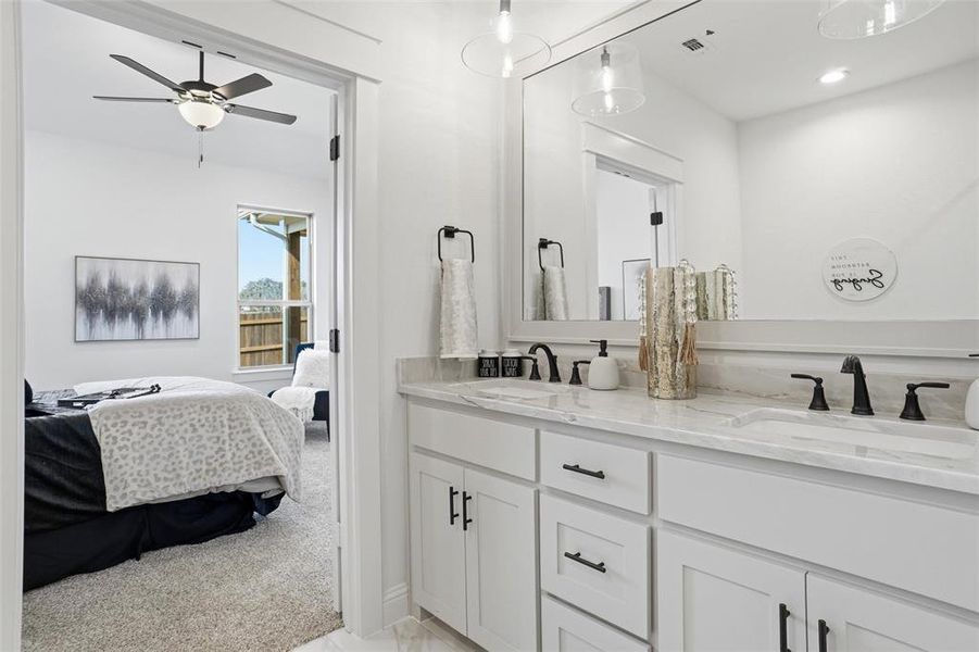 Furnished interior view inside a new home in Villas at Heritage Pointe, Weatherford (Image 12).