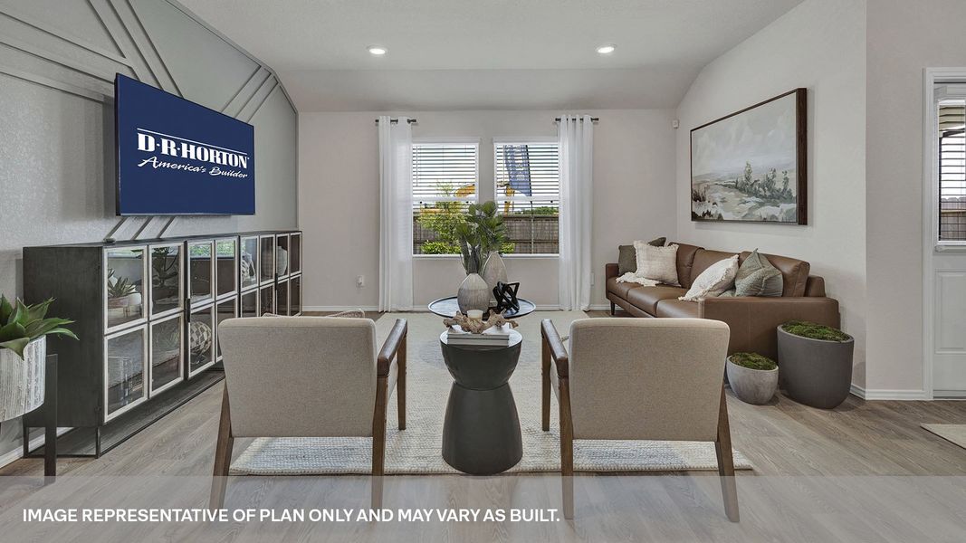 Furnished interior view inside a new home in Swenson Heights, Seguin (Image 17).