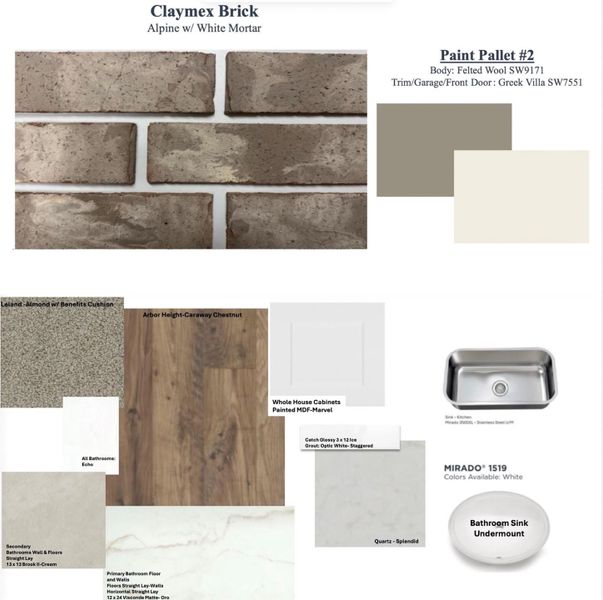 Sample of building materials used in homes in Windcress, Cove (Image 4).