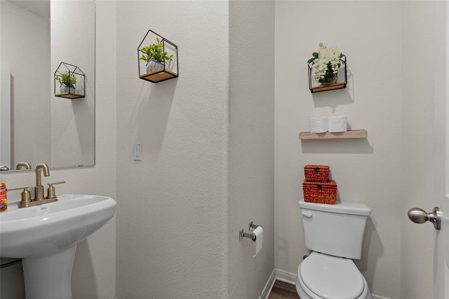 Bathroom with toilet and a sink