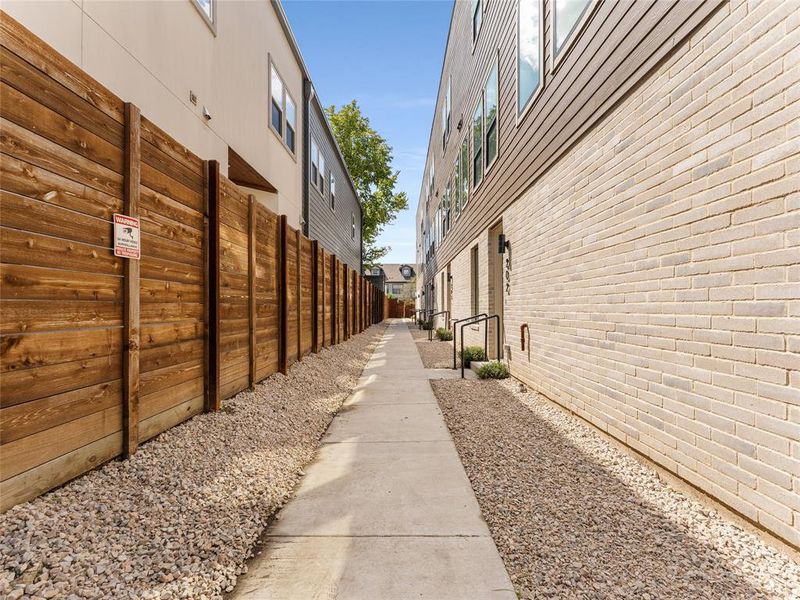 Exterior details and patio area of a home in , Dallas (Image 26). Exterior details and patio area of a home in , Dallas (Image 26).
