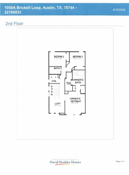 Floor Plan - 2nd Floor