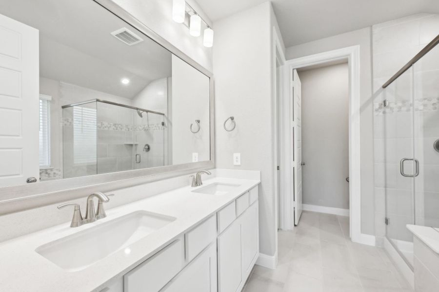 Furnished interior view inside a new home in Landing Meadows - Traditional Series, New Caney (Image 9).