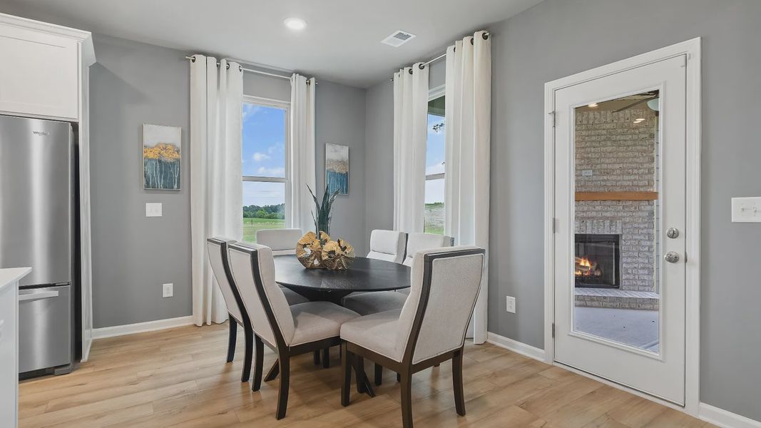Representative furnished interior of a home built from the Rosemary II by DRB Homes in Everson, Snellville (Image 12). Representative furnished interior of a home built from the Rosemary II by DRB Homes in Everson, Snellville (Image 12).