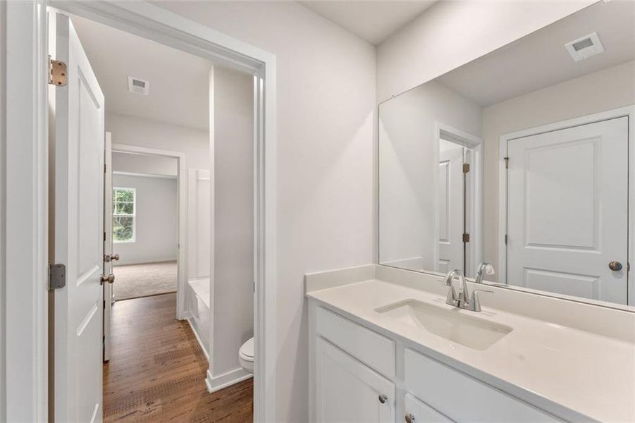 Furnished interior view inside a new home in The Estates at Gainesville Township, Gainesville (Image 7).