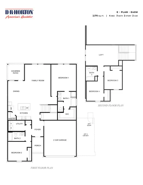 2D floor plan layout of this home in Newport Pointe, Crosby, TX (Image 2). 2D floor plan layout of this home in Newport Pointe, Crosby, TX (Image 2).
