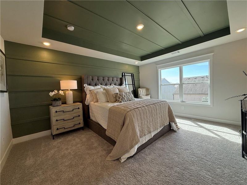 Furnished interior view inside a new home in The Towns at Auburn Station West, Auburn (Image 13).