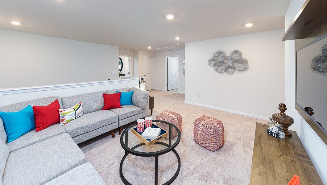 Furnished interior view inside a new home in Skybrook Corners, Huntersville (Image 9). Furnished interior view inside a new home in Skybrook Corners, Huntersville (Image 9).
