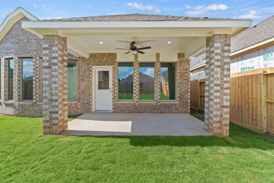 Exterior details and patio area of a home in Candela, Richmond (Image 4). Exterior details and patio area of a home in Candela, Richmond (Image 4).