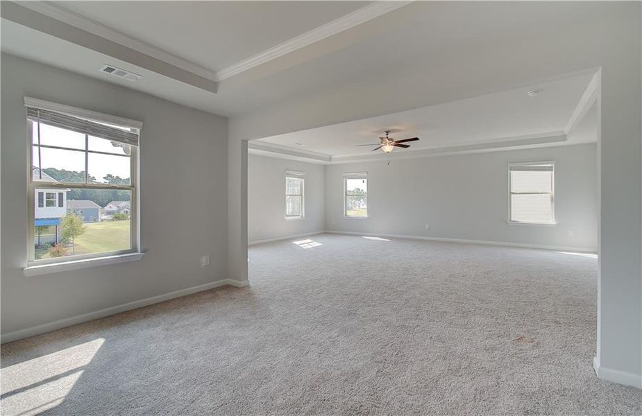 Spacious, unfurnished interior of a new home in Grandview at Millers Mill, Stockbridge (Image 13). Spacious, unfurnished interior of a new home in Grandview at Millers Mill, Stockbridge (Image 13).