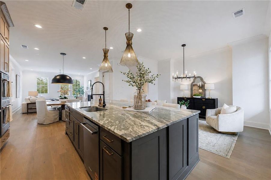 Furnished interior view inside a new home in , Alpharetta (Image 29).
