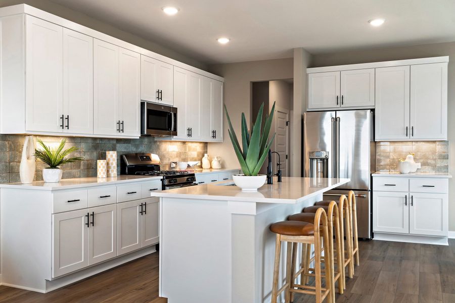 Representative furnished interior of a home built from the Tribeca by Tri Pointe Homes in Park Central, Georgetown (Image 16).