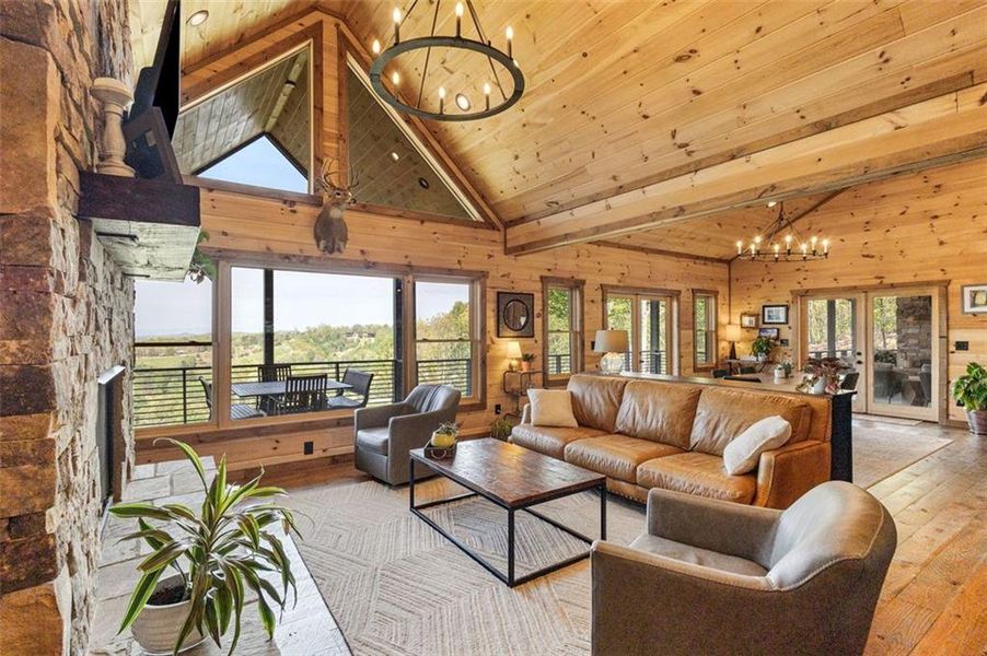 Furnished interior view inside a new home in , Morganton (Image 37).