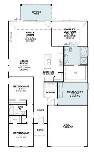 2D floor plan layout of this home in Verandah, Royse City, TX (Image 4). 2D floor plan layout of this home in Verandah, Royse City, TX (Image 4).
