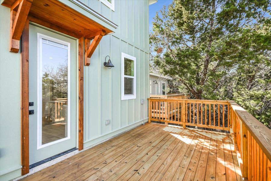 Exterior details and patio area of a home in , Wimberley (Image 16).