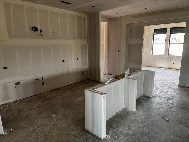 Actual progress of your home.