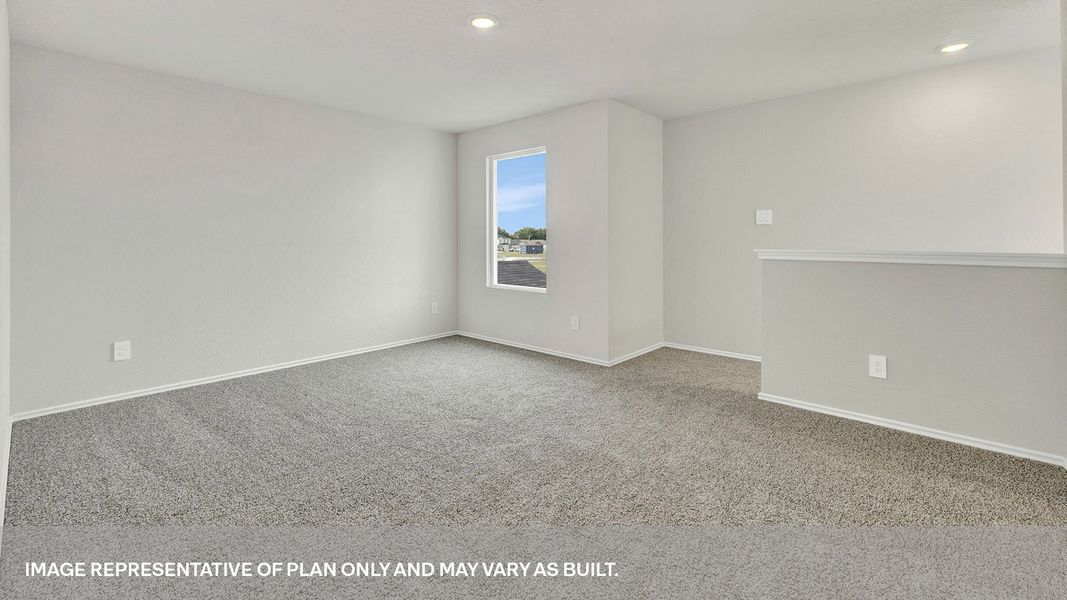 Representative unfurnished interior of a home built from the The Graham by D.R. Horton in Spring Valley, New Braunfels (Image 14). Representative unfurnished interior of a home built from the The Graham by D.R. Horton in Spring Valley, New Braunfels (Image 14).