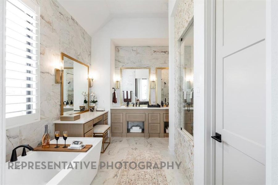 Furnished interior view inside a new home in Sandbrock Ranch: 60ft. lots, Aubrey (Image 5).