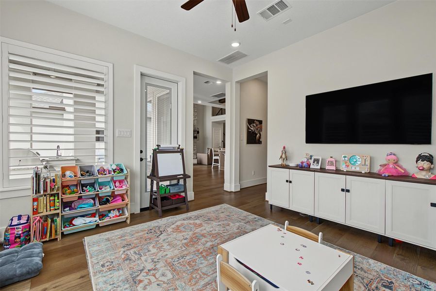 Furnished interior view inside a new home in The Highlands, Porter (Image 37).