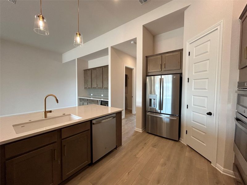 Furnished interior view inside a new home in Provence 70s, Austin (Image 6). Furnished interior view inside a new home in Provence 70s, Austin (Image 6).