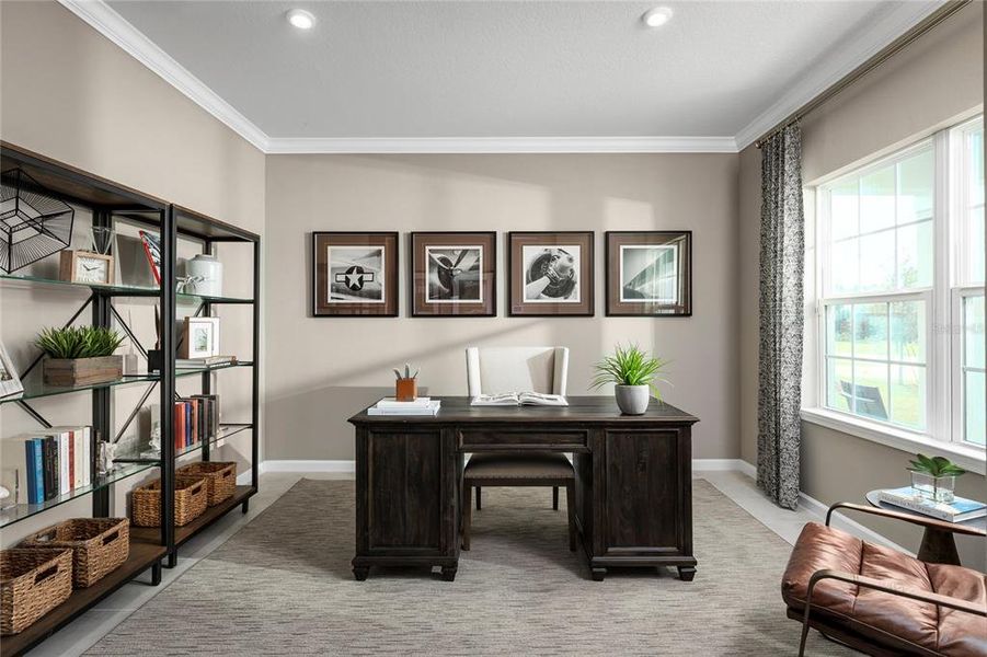 Furnished interior view inside a new home in Morningside Reserve, Leesburg (Image 10).