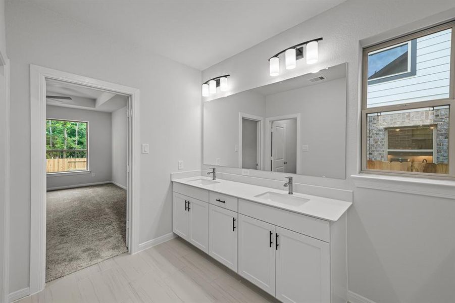 Furnished interior view inside a new home in The Woodlands Hills 45', Willis (Image 4). Furnished interior view inside a new home in The Woodlands Hills 45', Willis (Image 4).