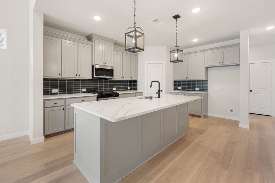 Furnished interior view inside a new home in Willow Grove Single-Family Homes, Melissa (Image 7).