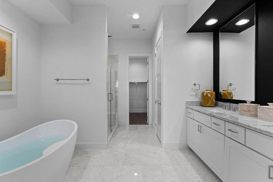 Furnished interior view inside a new home in , Austin (Image 31).