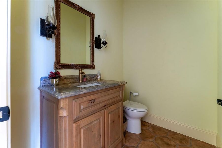 Half bath down stairs