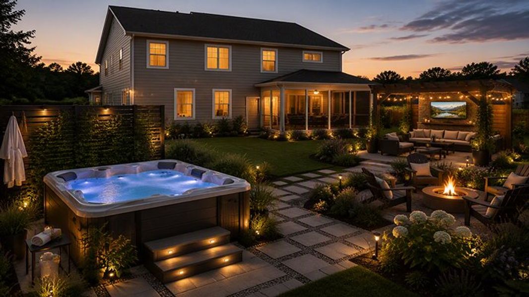 Exterior details and patio area of a home in Berkeley Bay, Ridgeville (Image 13).