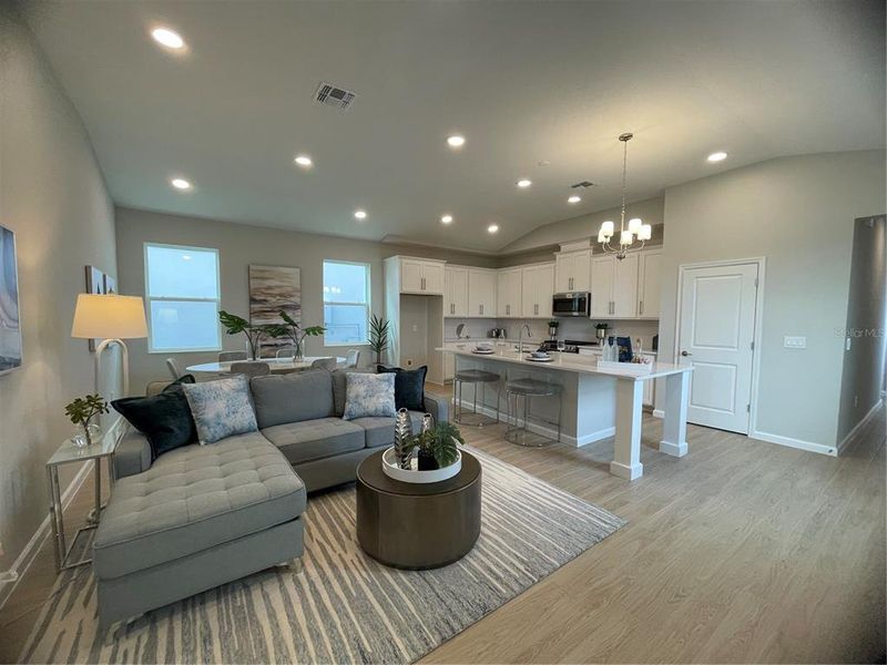 Furnished interior view inside a new home in Center Lake on the Park, St. Cloud (Image 13).