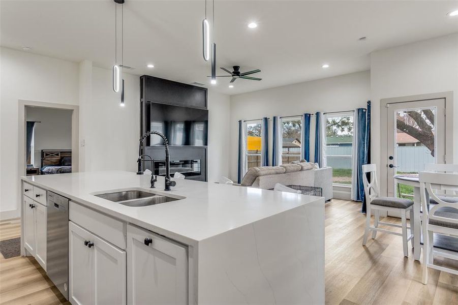 Furnished interior view inside a new home in , Dallas (Image 18).