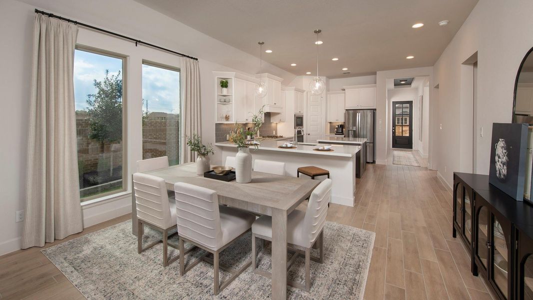 Furnished interior view inside a new home in Amira, Tomball (Image 10).