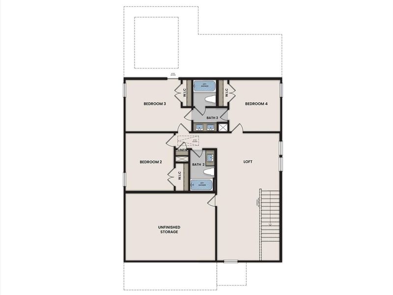 2D floor plan layout of this home in Sunterra, Katy, TX (Image 4).