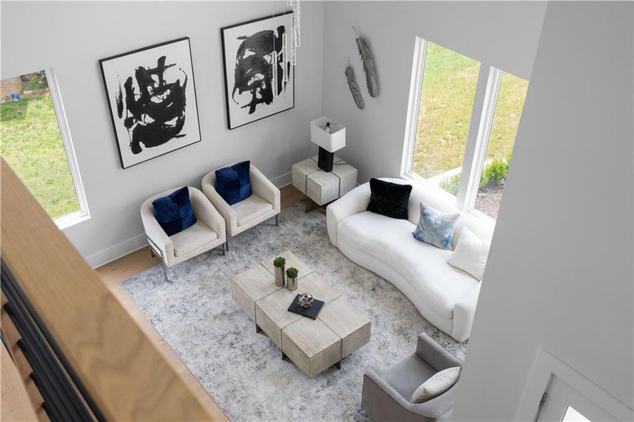 Furnished interior view inside a new home in , Atlanta (Image 51).