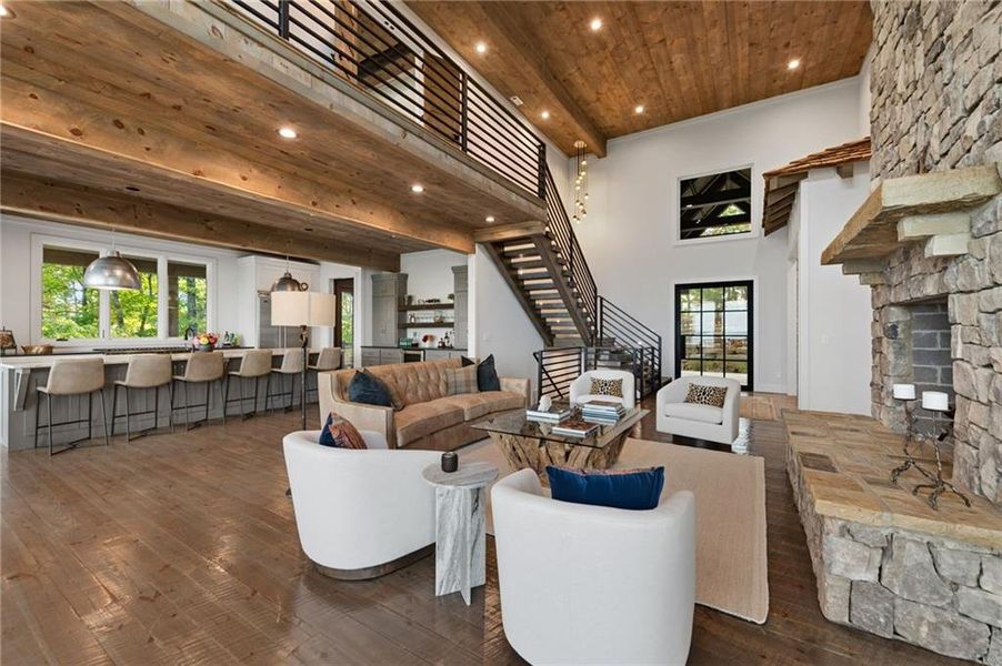 Furnished interior view inside a new home in , Mineral Bluff (Image 19).