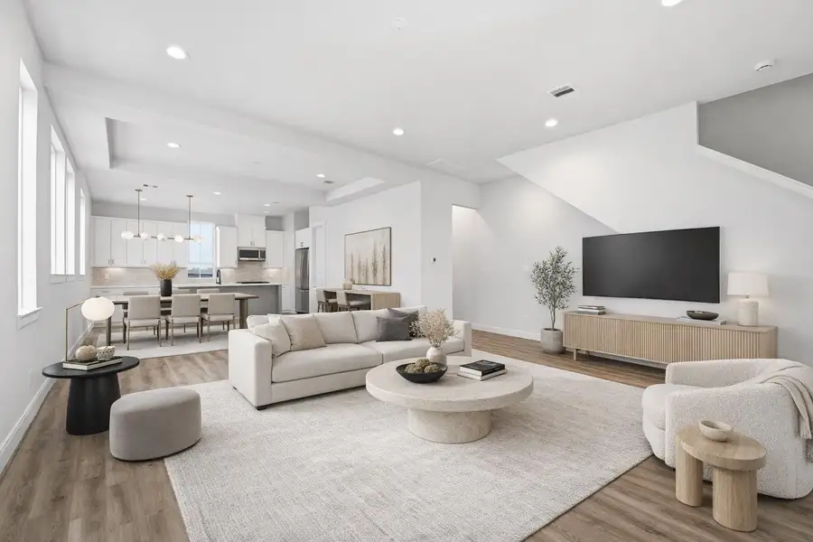 Living and Dining Virtually Staged