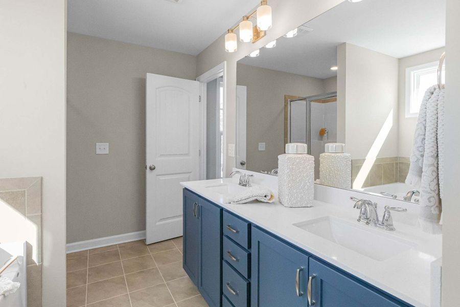 Representative furnished interior of a home built from the Aberdeen by Caviness & Cates Communities in Bartlett Manor, Youngsville (Image 189).