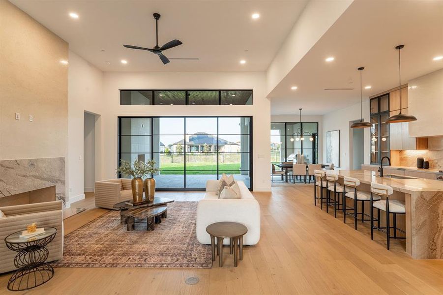 Furnished interior view inside a new home in , Heath (Image 18).