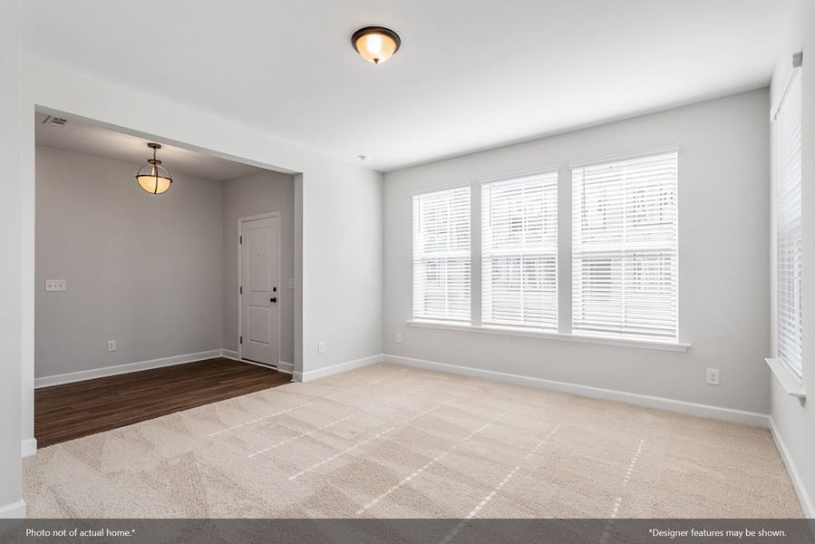 Spacious, unfurnished interior of a new home in Renaissance at White Oak, Garner (Image 14).
