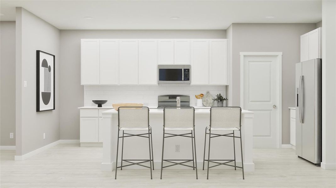 Furnished interior view inside a new home in River Bridge Ranch, San Marcos (Image 17).