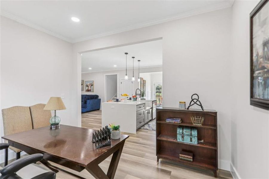Furnished interior view inside a new home in , Atlanta (Image 9).