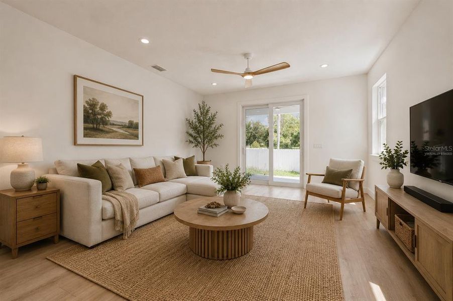 Furnished interior view inside a new home in , Tampa (Image 26).